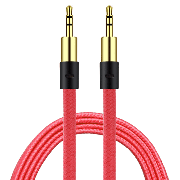 AUX 3,5mm Guldpläterad Kabel 1M