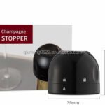 Champagne Stopper - Vakuum förluster -  Svart