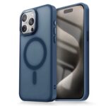 iPhone 14 Pro Skal Frostad Design MagSafe kompatibel - Mörkblå