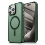 iPhone 12 Pro Max Skal Frostad Design MagSafe kompatibel - Mörkgrön