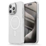 iPhone 14 Skal Frostad Design MagSafe kompatibel - Vit
