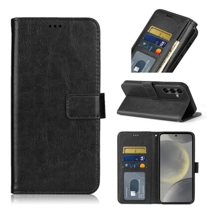 Plånboksfodral Samsung S24 PLUS i Läder (3 kort) - ALLA FÄRGER