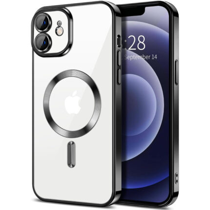 iPhone 12 / 12 Pro Skal TPU Metallic – MagSafe kompatibel - Svart