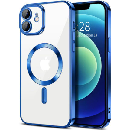 iPhone 12 / 12 Pro Skal TPU Metallic – MagSafe kompatibel - Blå