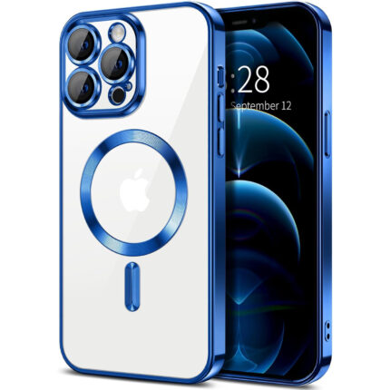 iPhone 16 Pro Skal TPU Metallic – MagSafe kompatibel - Blå