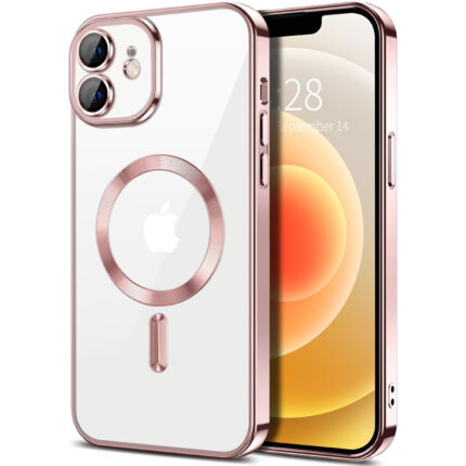 iPhone 14 Skal TPU Metallic – MagSafe kompatibel - Rosa