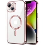 iPhone 14 Skal TPU Metallic – MagSafe kompatibel - Rosa