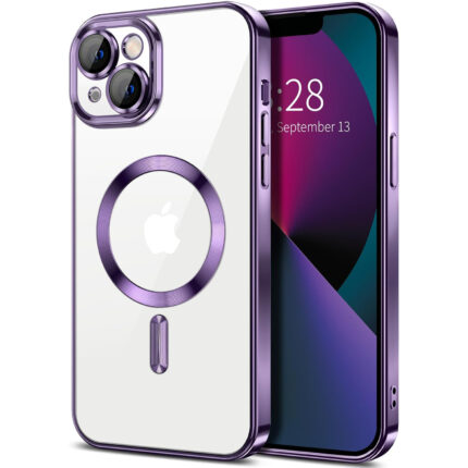 iPhone 16 Skal TPU Metallic – MagSafe kompatibel - Lila