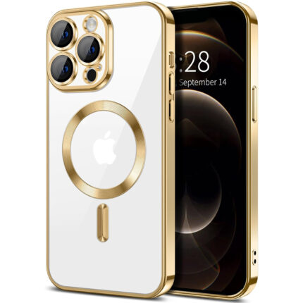 iPhone 16 Pro Max Skal TPU Metallic – MagSafe kompatibel - Guld