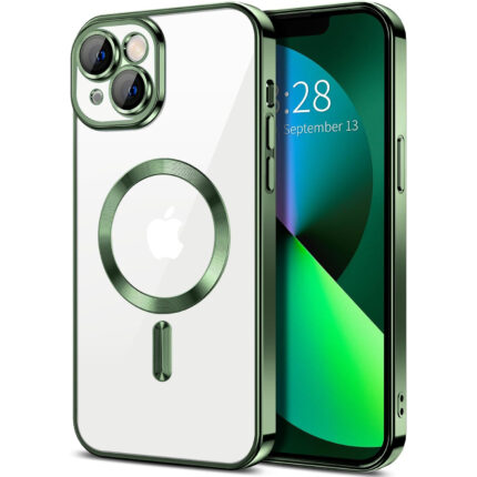 iPhone 16 Skal TPU Metallic – MagSafe kompatibel - Grön