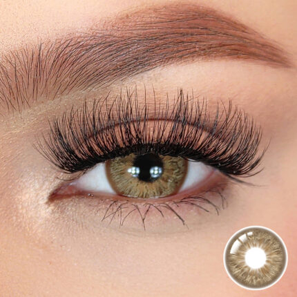 Färgade Linser - Heartbeart Series - 12 månaders - Heartbeat Brown