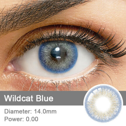 Färgade Linser - Wildcat Series - 12 månaders - Blue