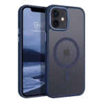 iPhone 12 / iPhone 12 Pro Skal Frostad Design MagSafe kompatibel - Mörkblå