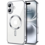 iPhone 16 Skal TPU Metallic – MagSafe kompatibel - Silver