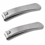 2-Pack Nagelklippare Rostfritt Stål – Professionell Manikyr och Pedikyr – Hög Precision - Storlek L