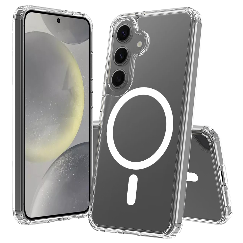 s25-magsafe-clear Samsung S26 Skal Transparent Magnetiskt – Stöttåligt Skydd & Slim Design - Bild 1