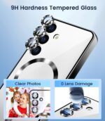 Samsung S25 Skal TPU Metallic – MagSafe kompatibel - Lila - Bild 5