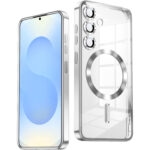 Samsung S23 PLUS Skal TPU Metallic – Magnetiskt kompatibel - Silver