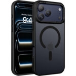 iPhone 17 PRO Skal Frostad Design MagSafe kompatibel - Svart