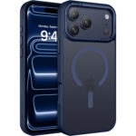 iPhone 17 Pro Max Skal Frostad Design MagSafe kompatibel - Mörkblå
