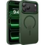 iPhone 17 Pro Max Skal Frostad Design MagSafe kompatibel - Mörkgrön