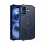 iPhone 17 Skal Frostad Design MagSafe kompatibel - Mörkblå