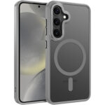 Samsung S22 Skal Frostad Design Magnetiskt kompatibelt - Grå