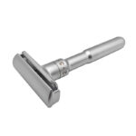 Säkerhetshyvel Safety Razor Silver – Dubbeläggad Professionell Rakhyvel i Metall - Bild 4
