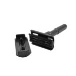 Säkerhetshyvel Safety Razor Silver – Dubbeläggad Professionell Rakhyvel i Metall - Svart - Bild 2
