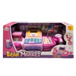 Leksakskassa för Barn – Bear Market Kassamaskin med Scanner, Vågar & Leksaksmat