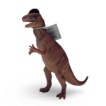 Dilophosaurus Brun Dinosaurier - CA 20 cm - Stora, Stabila & Robusta Dinosauriers - Bild 2