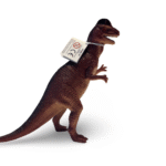 Dilophosaurus Brun Dinosaurier - CA 20 cm - Stora, Stabila & Robusta Dinosauriers - Bild 3