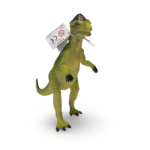Dilophosaurus Grön Dinosaurier - CA 20 cm - Stora, Stabila & Robusta Dinosauriers - Bild 4