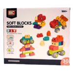 DIY Soft Blocks Klossar 30 delar – Mjuka Byggklossar för Barn 18+ månader – Utvecklande Lek - Bild 2