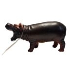 FLODHÄST - Wild Animals - Mjuka Plast Djur - CA 24 cm - Bild 2