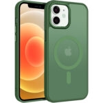 iPhone 12 / iPhone 12 Pro Skal Frostad Design MagSafe kompatibel - Grön