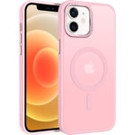 iPhone 12 / iPhone 12 Pro Skal Frostad Design MagSafe kompatibel - Rosa