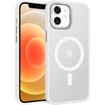 iPhone 12 / iPhone 12 Pro Skal Frostad Design MagSafe kompatibel - Vit