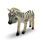 ZEBRA - Wild Animals - Mjuka Plast Djur - CA 24 cm - Bild 3