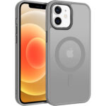iPhone 12 / iPhone 12 Pro Skal Frostad Design MagSafe kompatibel - Grå