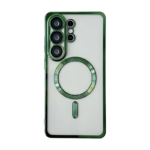 Samsung S22 ULTRA Skal TPU Metallic - Magnetiskt Kompatibelt Skal - Grön