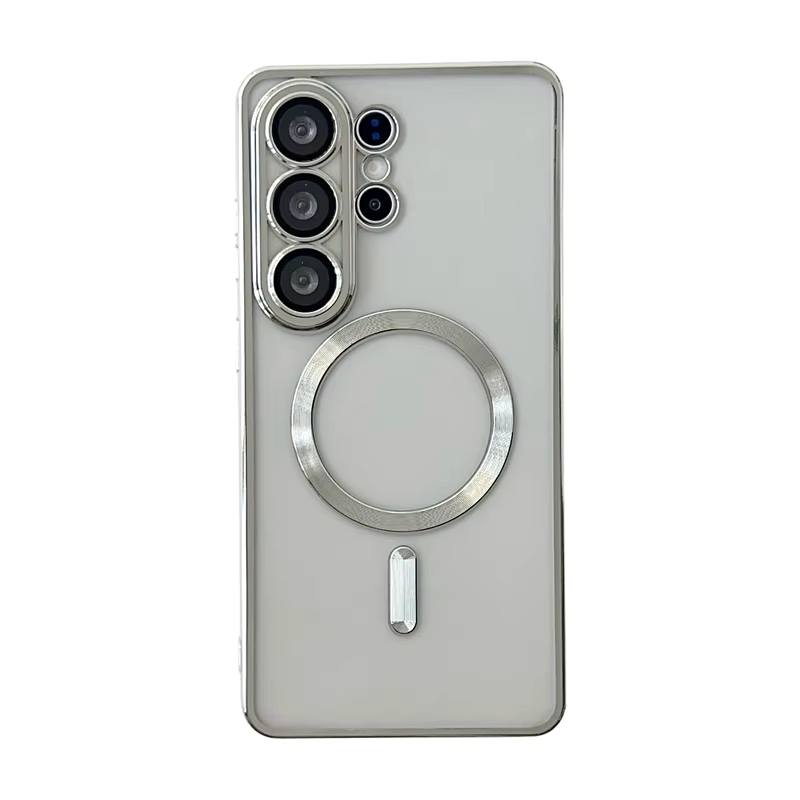 Metallic-ULTRA-silver Samsung S24 ULTRA Skal TPU Metallic - Magnetiskt Kompatibelt Skal - Silver - Bild 1