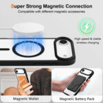 iPhone 17 Air Skal MagSafe – Transparent Stöttåligt Magnetiskt Skal - Vit - Bild 4